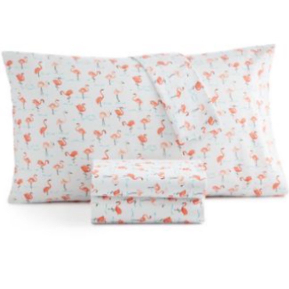 Home Design Easy Care Printed Microfiber 4-Pc. Sheet Set,